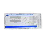 Regla de ECG Guía de referencia de bolsillo para estudiantes ECG Regla de electrocardiograma Regla de cardiograma Regla de frecuencia cardíaca suave transparente Regla de ECG Regla de tarjeta de