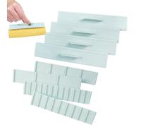 Regla de escala - 8 piezas para galletas para hornear escala de grosor de corte, herramientas claras y precisas | Juego de medición de espesor de masa seguro, accesorios para tartas precisos, kit de