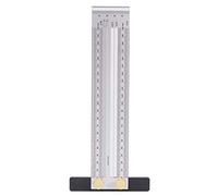 Regla de escala arquitectónica Herramienta de dibujo de regla de trazado de carpintería de acero inoxidable de alta precisión para ingenieros constructores 200 mm o 300 mm con (Regla de marcado de