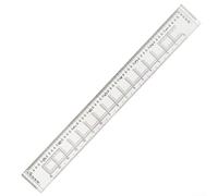 Regla de escala de coordenadas geográficas para cálculo preciso de distancia en mapas, ideal para excursionistas y planificadores (37 cm)