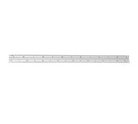 Regla de escala multifuncional de aleación de aluminio triangular de 30 cm Calibración clara Dibujo de ingeniería Regla triangular de metal portátil para arquitecto ingeniero