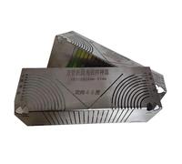 Regla de esquina redondeada de metal de precisión | Herramienta de dibujo profesional con guías de 45°/90° para diseño técnico, carpintería y proyectos de bricolaje (20-65)