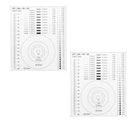 Regla de grietas: juego de 2 reglas transparentes de inspector con regla de grietas, para medir huecos, para tasadores, mecánicos, constructores y especialistas técnicos