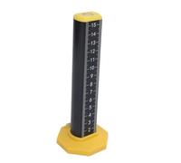 Regla de Igual Altura, Escala Precisa de Doble Cara, Regla Gradiente Gruesa, Nivelación de Elevación, Interior y Exterior (Negro invertido)