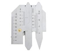 Regla de inspección métrica, calibre de costura de soldadura de acero inoxidable, calibre de 0 a 75 mm, herramienta de medición de calibre de regla, herramienta de prueba no destructiva