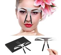 Regla de la ceja Plantillas, plantilla de cejas de bricolaje, posicionamiento permanente de escala dorada, Plantilla de cejas para principiantes [03#]