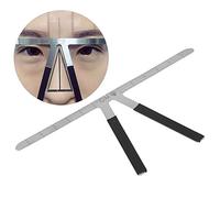 Regla de la ceja, Regla del equilibrio permanente reutilizable, regla de Microblading de la ceja adhesiva Guía de la plantilla Herramienta de la medida del tatuaje del maquillaje del maquillaje