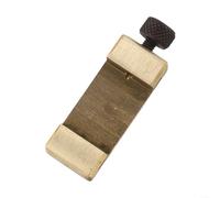 Regla de latón para valla de fijación para carpintería, 50 x 20 x 10 mm, para reglas de acero de 39,5 mm, acabado dorado