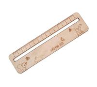 Regla de lectura de madera, herramienta de aprendizaje de madera para el aula, aprendizaje para niños, niñas, estudiantes, lectura, regla de escala transparente