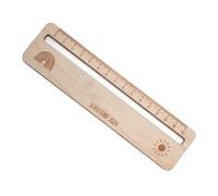 Regla de madera para dibujar matemáticas, herramienta de aprendizaje de calcetines de Navidad para niños, niñas, estudiantes, regla decorativa
