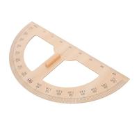 Regla de Madera para Enseñanza 1pieza Gran Transportador Triangular Semicircular Material Didáctico para Aula Herramienta de Medición del Profesor para Dibujo Geométrico