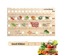 Regla De Madera Para Plantar | espaciado de madera para plantación,herramienta de espaciado en siembra - Para principiantes, agricultores, verduras, parterres, balcón, invernadero, patio trasero