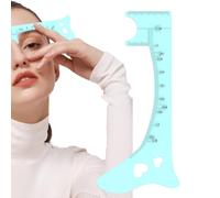 Regla de mapeo de cejas, plantillas para cejas, plantillas de cejas para mujeres, herramienta rápida de maquillaje de ojos, ayuda para moldear cejas, medidor de cejas para delineador de ojos y labios