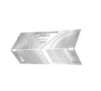 Regla de marcado de acero inoxidable con ángulos y herramienta para guía de corte de construcción, herramienta multifunción de acero inoxidable