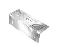 Regla de marcado de acero inoxidable con ángulos y herramienta para guía de corte de construcción, herramienta multifunción de acero inoxidable