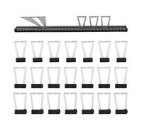 Regla de marcado de espiga de cola de milano, herramienta de trazado de aleación de aluminio de 350 mm con doble función de relación interna/externa para armar armarios y muebles