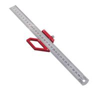 Regla De Marcado Multifuncional - Posicionamiento De La Regla De Acero | Bloque De Trabajo De Madera Con Soporte | Medición Multi-ángulo, Herramienta Manual De Diseño | Medidor De Marcado De