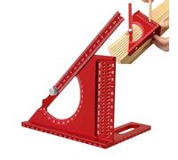 Regla de Medición 3D de Ángulos Múltiples, transportador Triangular Carpintero Multiángulo, Herramienta de Medición de Tipo Transportador, Resistente a la y de Uso Intensivo, para Carpinteros