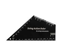 Regla de medición de acción de guitarra, herramienta de nivelación de altura de cuerda de trastes de guitarra de acero inoxidable, regla de espaciado de medición Luthier para mandolinas, bajos, ajuste