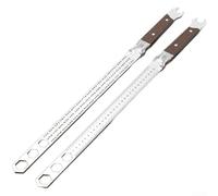 Regla de medición de acero al manganeso de 5 mm de grosor equipada con mango antideslizante para una medición precisa y una aplicación práctica (D)