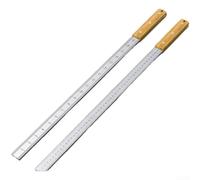 Regla de medición de acero al manganeso de 5 mm de grosor equipada con mango antideslizante para una medición precisa y una aplicación práctica (C)