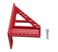 Regla de medición de aluminio de múltiples ángulos, transportadores cuadrados precisos para carpintería, actualizaciones para entusiastas y regla cuadrada profesional de carpintería
