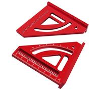 Regla de medición de ángulos 3D - Escuadra de grados multiángulo, herramienta de carpintero de aleación de aluminio | Ayuda para marcar construcciones de madera para ingenieros, carpinteros, m