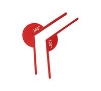 Regla de medición de ángulos profesional, multiuncional, herramienta de medición de ángulos, herramienta de enseñanza de matemáticas, ayuda para dibujo técnico, herramienta de dibujo de ingeniería