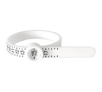 Regla de medición de anillos - Kit de medidor de dedos reutilizable | Precisión de joyería a escala 1 - 17, accesorios ajustables para instrumentos para la selección de la banda