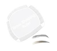 Regla de medición de cejas, herramienta de mapeo de simetría, alineación de cejas, forma equilibrada, escala marcada clara, guía de curva flexible, accesorio de medición de maquillaje, salón en casa