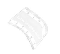 Regla de medición de cejas, herramienta de mapeo de simetría, alineación de cejas, forma equilibrada, escala marcada clara, guía de curva flexible, accesorio de medición de maquillaje, salón en casa
