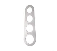 Regla de medición de espaguetis hecha de acero inoxidable para un control preciso de las porciones de pasta, adecuada para diferentes tipos de utensilios de cocina de fideos (natural)