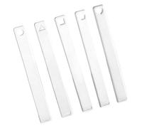 Regla de medición de espesor de cerámica, 5 uds, regla guía de espesor de arcilla acrílica transparente para escultura de cerámica, artesanía, texturizado, horno, equipo de medición de arcilla