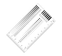 Regla de medición de grietas | Centrado de tarjetas de precisión transparente de 0,01 mm - Herramienta de medición de tarjetas para la medición del ancho de grietas, adecuado para usuarios
