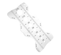 Regla de medición de paso de acero inoxidable - Calibrador de mediciónde tornillo corroído de 10x5 cm, diámetro de longitud, herramienta de medición de rosca de paso | Regla de pasos de tornillos, pre