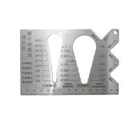 Regla De Medición De Tornillos, Herramienta De Medición De Tornillos, Regla De Rosca Métrica, Muchachos De Precisión De Corte B, Acero Resistente, 14 Cm, Para Ingeniería De Mantenimiento Automotriz De