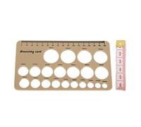 Regla de medición de verrugas para madres Herramienta de medición de cuello de pecho de silicona flexible con cinta suave de 1,5 m rosa, medidor de cuello de pezón, prevención del dolor, (marrón)