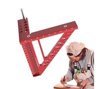 Regla de medición multiángulo, regla de marcado de precisión de posicionamiento, herramienta triangular de medición cuadrada, medidor portátil de aleación de aluminio para carpintero, ingeniero