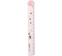 Regla de medición novedosa Kawaii con garra de gatos, papelería, estudiantes, pintura, 15 cm, suministros escolares, regla de escala rosa y profesional