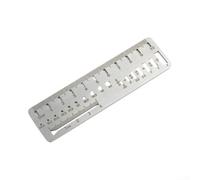 Regla de medición ortopédica, escala de 10 cm, para brocas y tornillos, acero inoxidable, tamaño preciso, adecuado para uso clínico y veterinario