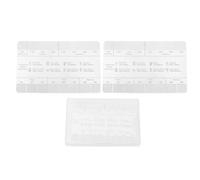 Regla de medición para posos de café, herramienta de referencia para el tamaño de molienda del café en acero inoxidable con 16 ajustes de 200 a 1700 μm, calibrador de molienda