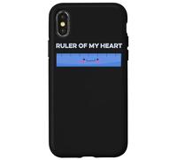 Regla De Mi Corazón Lindo Kawaii Matemáticas Pun Geometría Aritmética Carcasa para iPhone X/XS