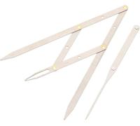 Regla de microblading para cejas de acero inoxidable dorada, regla con este calibrador, regla de plantilla de cejas, principiantes en aplicación cosmética semipermanente, grado profesional para el