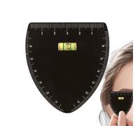 Regla de modelado de cejas - Herramienta de medición profesional de acero inoxidable, guía de plantilla para simétricos, kit indispensable para maquillador | Portátil para una útil