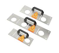 Regla de nivel de acero inoxidable, herramienta de dibujo de línea inferior con doble burbuja para una instalación precisa del enchufe del interruptor de electricista