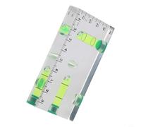 Regla de nivel de acrílico de precisión de 75 mm, 1 mm/m, margen de error | Tres viales para 45, horizontal, vertical, diseño transparente, longitud de 95 mm, burbujas de fácil lectura