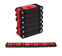 Regla de nivel de medición multiángulo plegable, herramienta de medición de ángulo de tres pliegues con base magnética y nivel de burbuja integrado para carpintería y construcción (D)