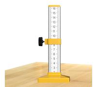 Regla de nivel degradado, barra de calibre de altura igual, medidor de nivelación de azulejos duradero con escala de precisión, herramienta de medición de construcción para azulejos de pared, trabajos