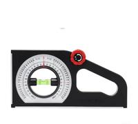 Regla de nivel del transportador magnético con perilla ajustable y pantalla de doble escala para mediciones de obras de construcción (A)