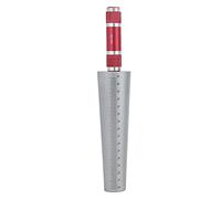 Regla de orificio cónico de apertura Herramienta de medición del diámetro del orificio interior de acero inoxidable Calibrador de espesores de escala de diámetro redondo completo (30-45 mm)